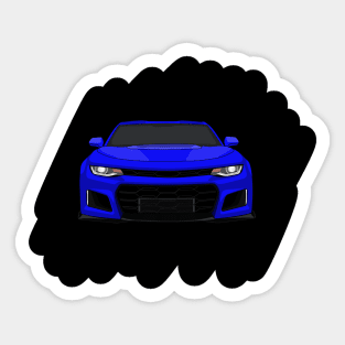 Blue Camaro Sticker